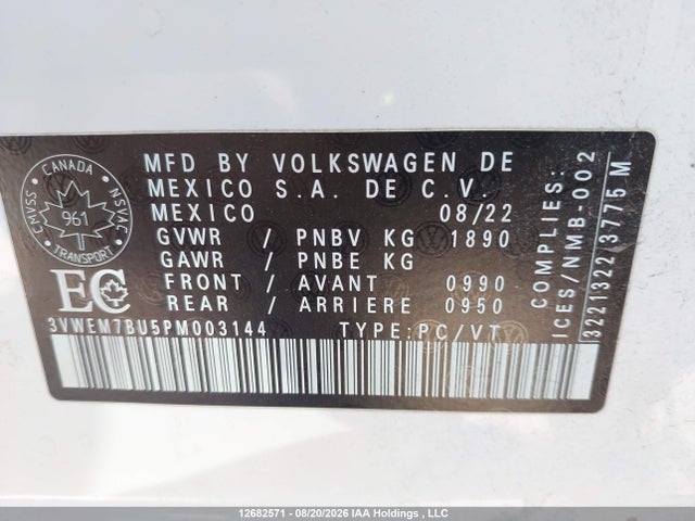 2023 Volkswagen JETTA SE 照片 9