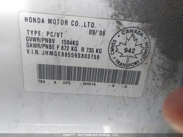2009 Honda FIT LX 照片 9