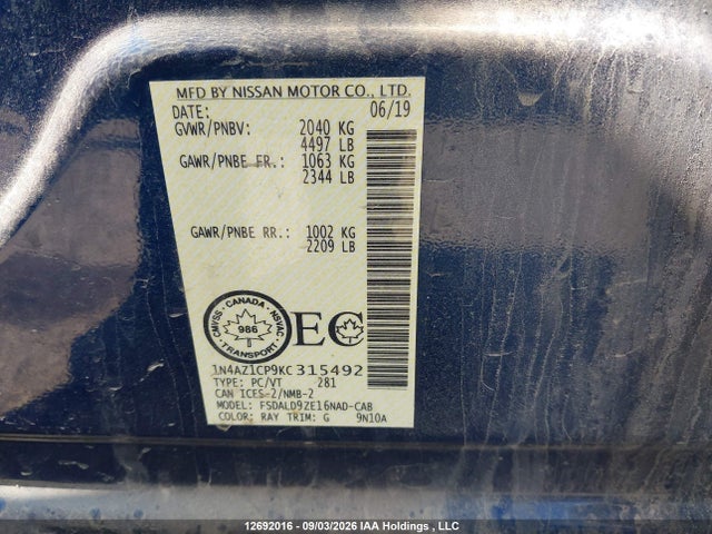 صورة 18 لـ 2019 Nissan LEAF SV