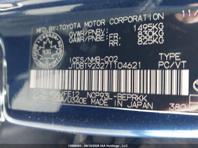 2007 Toyota YARIS 照片 18