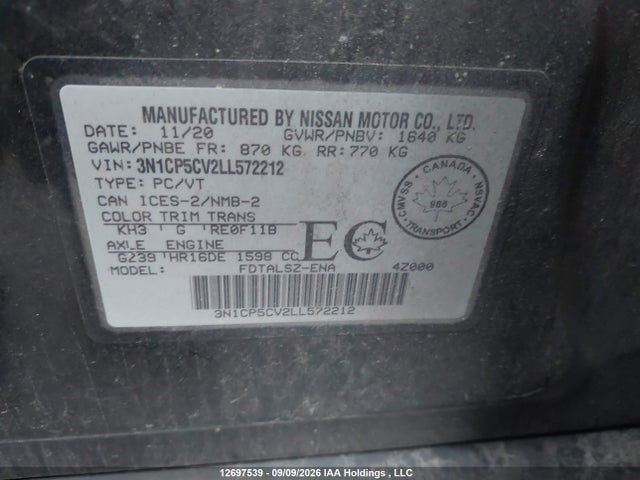 صورة 9 لـ 2020 Nissan KICKS SV