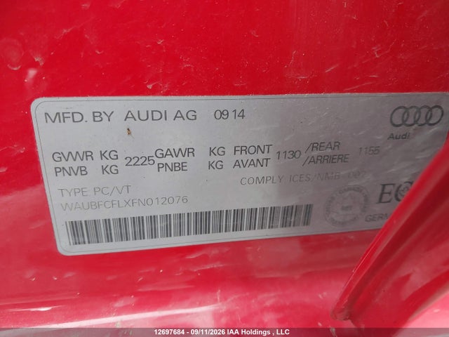 صورة 9 لـ 2015 AUDI A4 2.0T KOMFORT PLUS