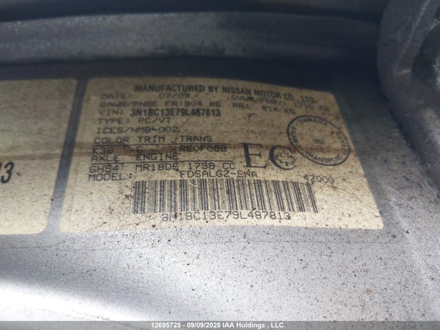 2009 Nissan VERSA 1.8SL 照片 9