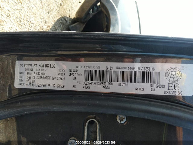 3C63RRPL0KG707550 RAM 3500 Limited