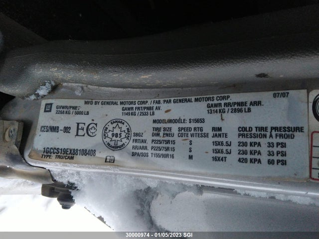 Chevrolet Colorado 2008 1GCCS19EX88108408 Image 10