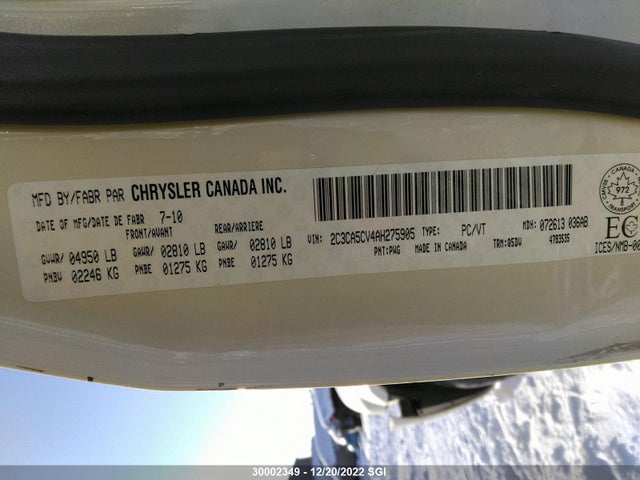 2C3CA5CV4AH275905 Chrysler 300 Touring