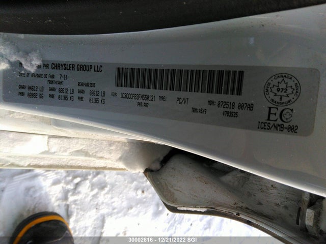 1C3CCCFB3FN550131 Chrysler 200 LX