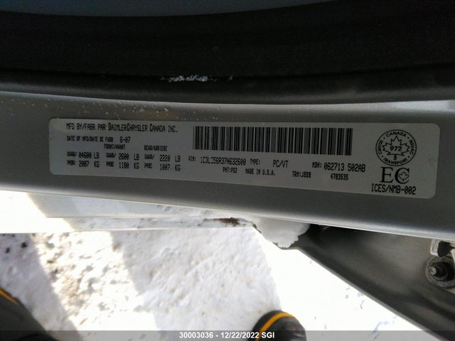 1C3LC56R37N632600 Chrysler Sebring Touring