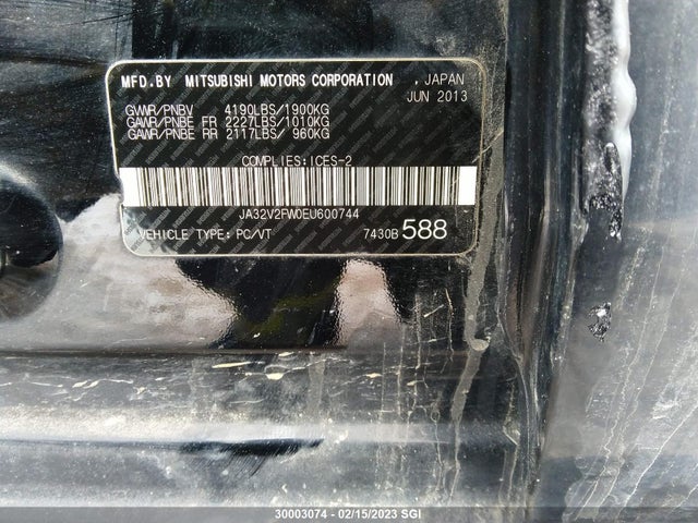 JA32V2FW0EU600744 Mitsubishi Lancer Se