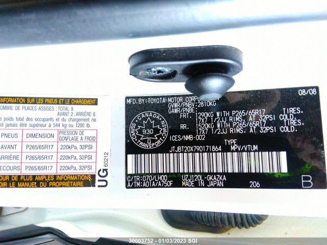 JTJBT20X790171864 Lexus GX 470