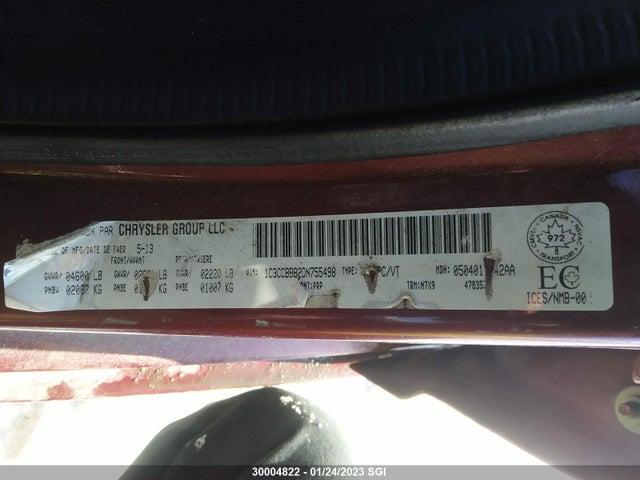 1C3CCBBB2DN755498 Chrysler 200 Touring