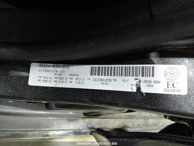 Chrysler 200 LX 2016 1C3CCCFB0GN122759 Image 10