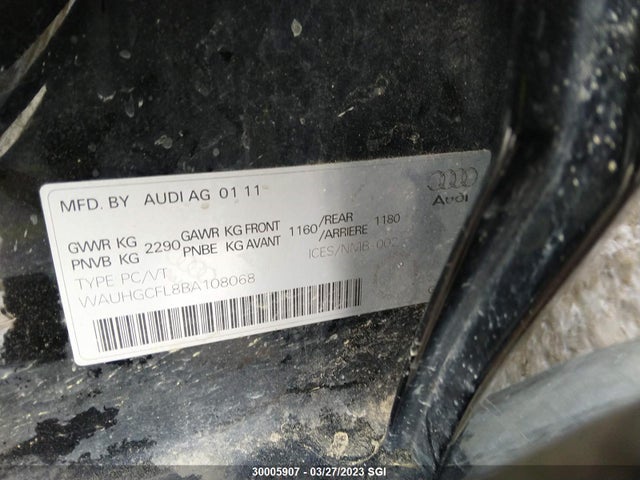 WAUHGCFL8BA108068 Audi S4 PREMIUM