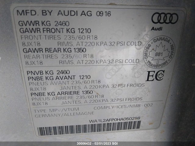 WA1L2AFP0HA050298 Audi Q5 Premium Plus