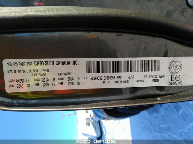 2C3KA53G18H309290 Chrysler 300 Touring