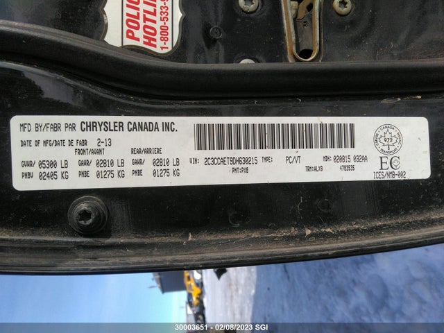 2C3CCAET9DH630215 Chrysler 300C
