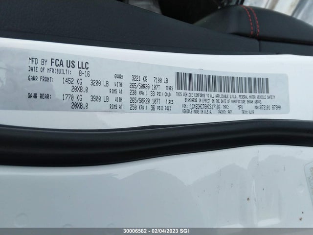 Dodge Durango R/t 2017 1C4SDHCT6HC617186 Image 9