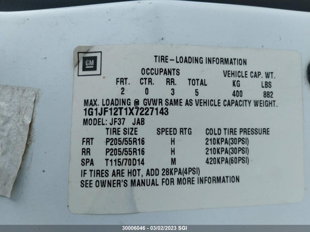 Chevrolet Cavalier Z24 1999 1G1JF12T1X7227143 Image 10