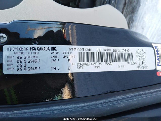 Dodge Grand Caravan Se 2016 2C4RDGBG1GR364796 Image 9