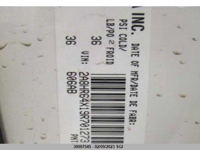 2A8HR64X19R701273 Chrysler Town & Country Limited