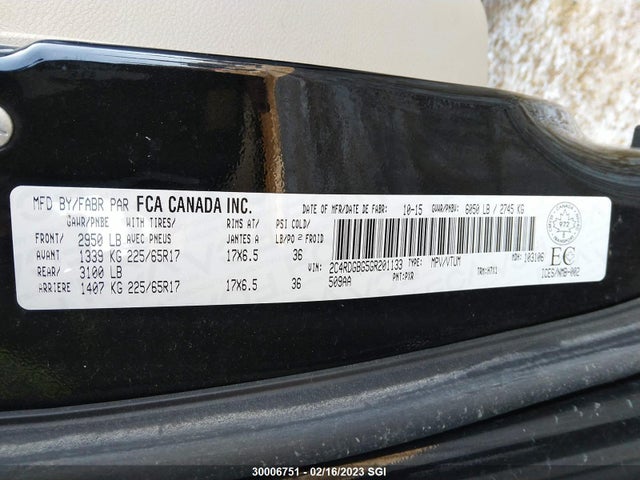 Dodge Grand Caravan Se 2016 2C4RDGBG5GR201133 Image 9