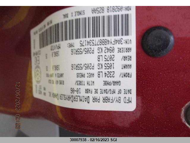 3A4FY48B87T534175 Chrysler Pt Cruiser