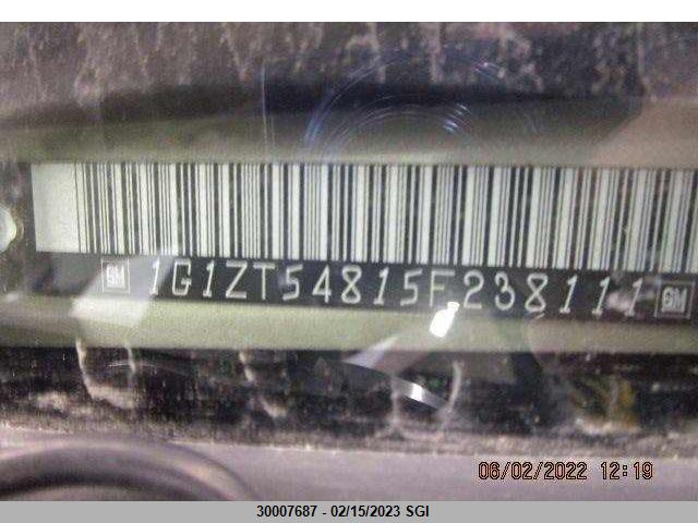 Chevrolet MALIBU LS 2005 1G1ZT54815F238111 Image 5
