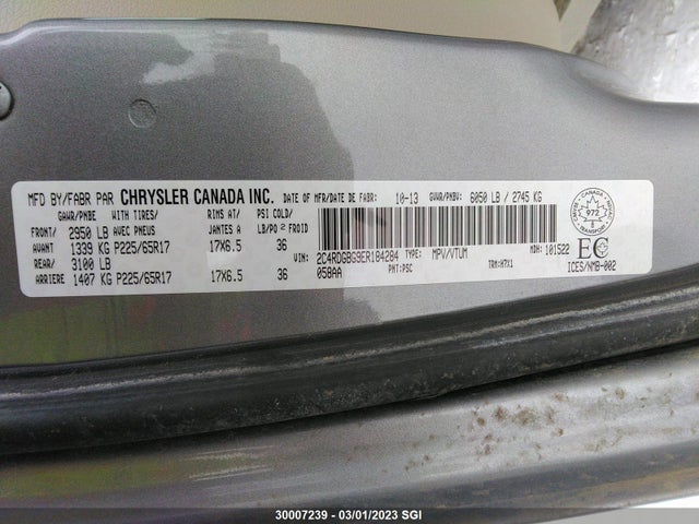 Dodge Grand Caravan Se 2014 2C4RDGBG9ER184284 Image 9