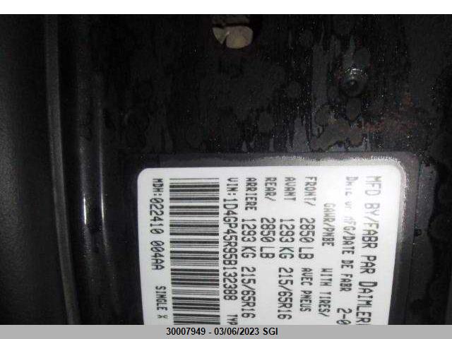 Dodge Caravan Sxt 2005 1D4GP45R95B132388 Image 6