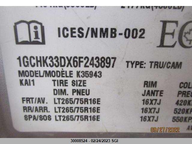 Chevrolet Silverado K3500 2006 1GCHK33DX6F243897 Image 25