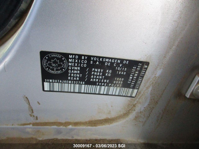 Volkswagen JETTA SE 2014 3VWD07AJ6EM232766 Image 7