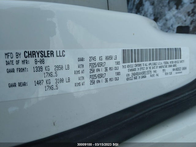 2A8HR64X49R515579 Chrysler Town & Country Limited