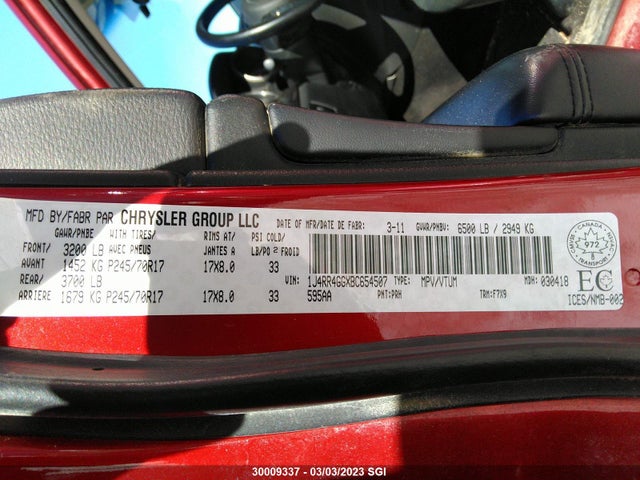 Jeep Grand Cherokee Laredo 2011 1J4RR4GGXBC654507 Image 9
