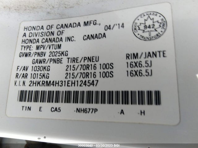 Honda CR-V LX 2014 2HKRM4H31EH124547 Image 10