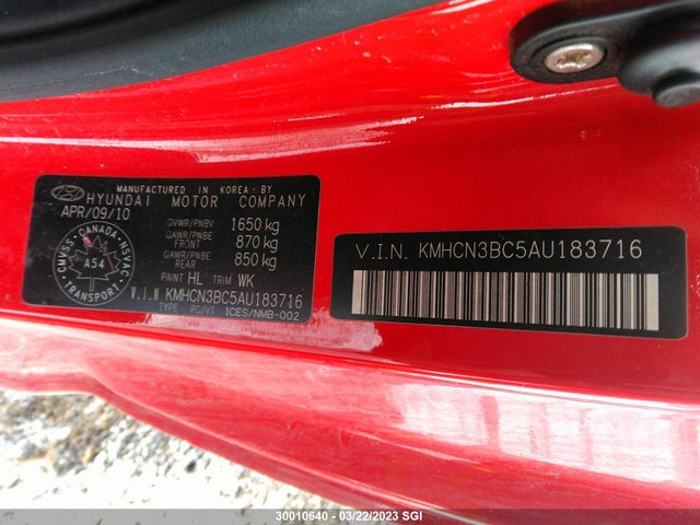 Hyundai ACCENT SE 2010 KMHCN3BC5AU183716 Image 9