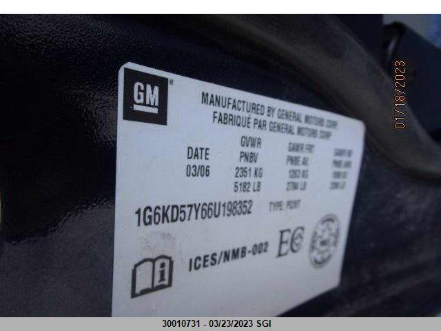 1G6KD57Y66U198352 Cadillac DTS