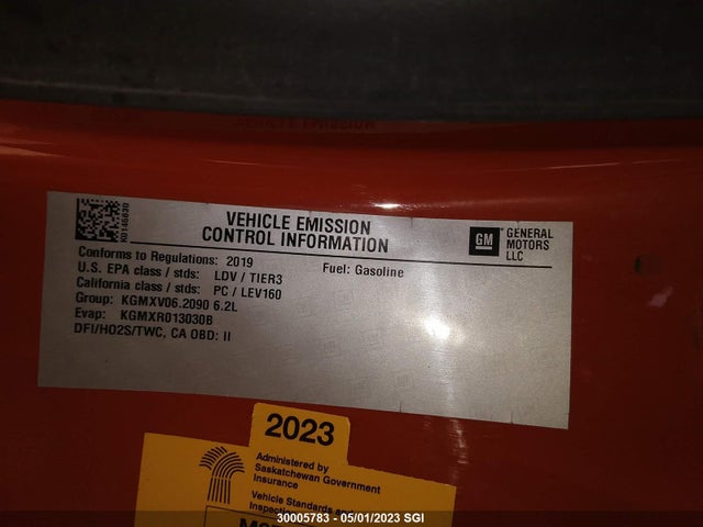 Chevrolet CAMARO SS 2019 1G1FH1R74K0145630 Image 10