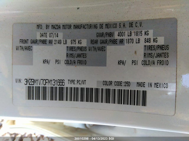 Mazda 3 TOURING 2015 3MZBM1V70FM131666 Image 10