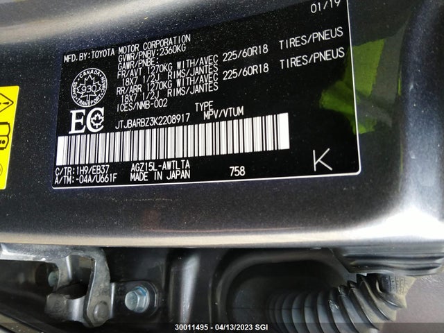 JTJBARBZ3K2208917 Lexus Nx 300 Base/300 F-sport
