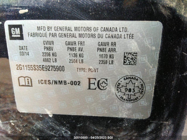 Chevrolet IMPALA LTZ 2014 2G1155S35E9275900 Image 9