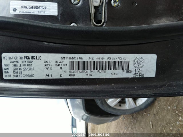 1C4NJDAB7GD579291 Jeep Compass Sport