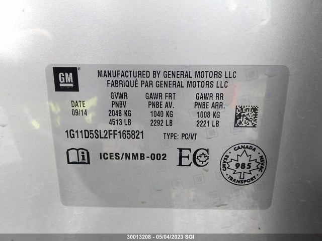 Chevrolet lkw 2015 1G11D5SL2FF165821 Image 25