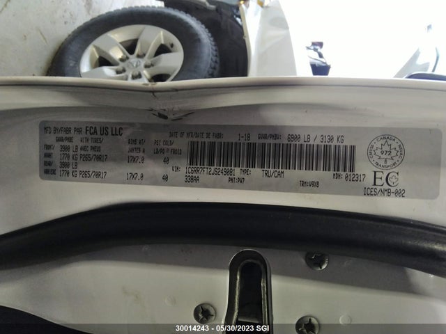 1C6RR7FT2JS249081 RAM 1500 St