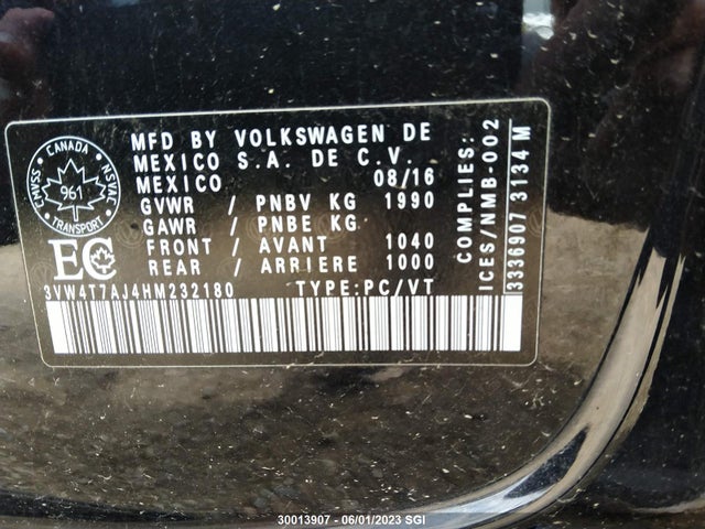 3VW4T7AJ4HM232180 Volkswagen JETTA GLI
