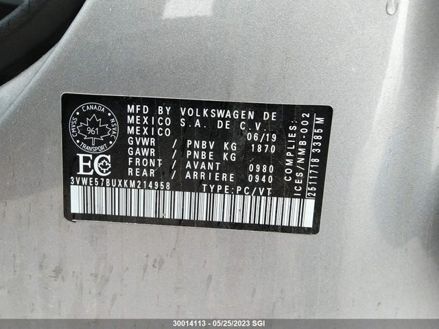 Volkswagen JETTA SEL 2019 3VWE57BUXKM214958 Image 10
