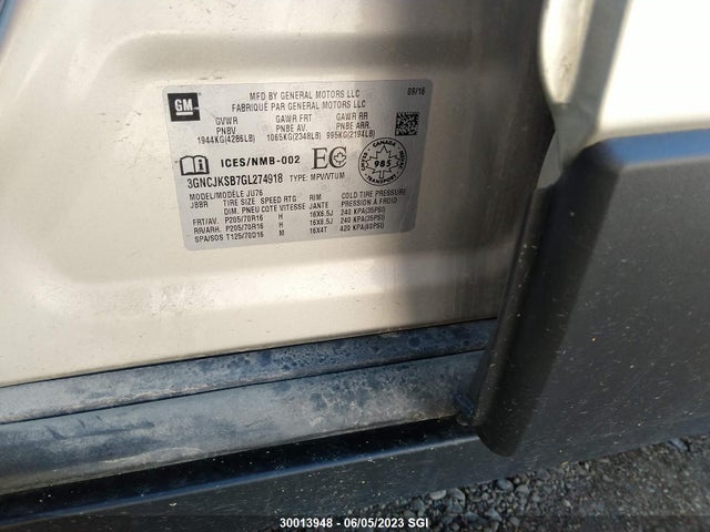 Chevrolet TRAX LS 2016 3GNCJKSB7GL274918 Image 9