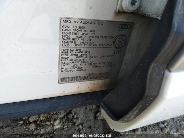 WA1MAAF73HD042234 Audi Q7 Progressiv S-line