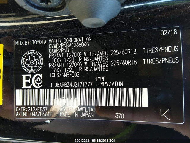 JTJBARBZ4J2171777 Lexus Nx 300/base/f Sport