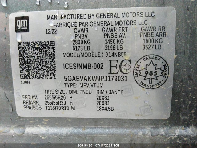 5GAEVAKW9PJ179031 Buick Enclave Essence