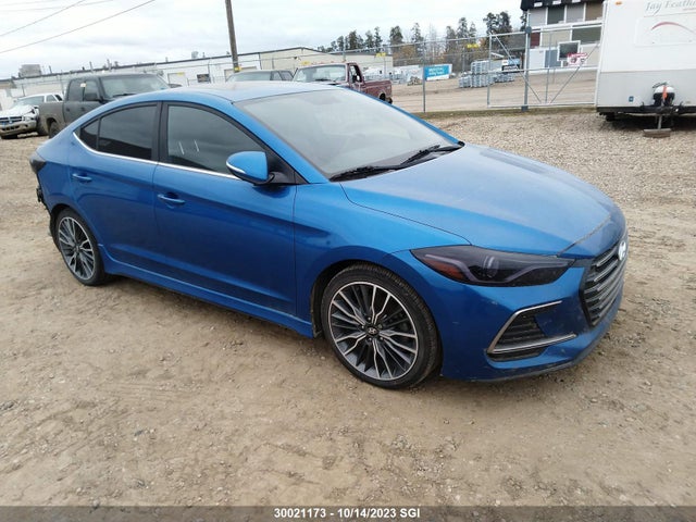 Продажа на аукционе авто 2018 Hyundai Elantra Sport, vin: KMHD04LB4JU516518, номер лота: 30021173